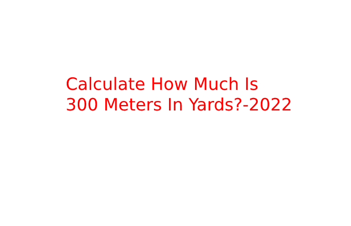 Calculate How Much Is 300 Meters In Yards_-2022