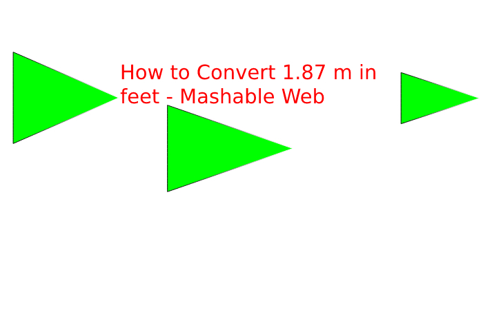 How to Convert 1.87 m in feet - Mashable Web