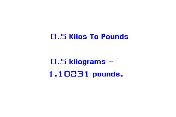 0.5 Kilos To Pounds