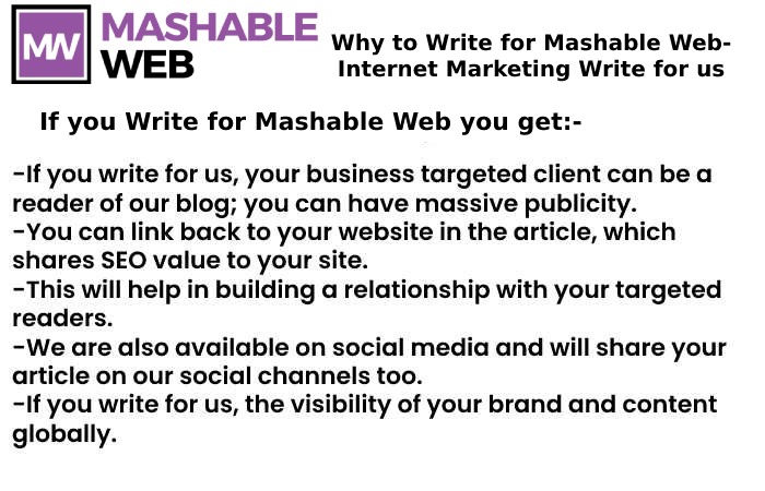 Why to write for Mashable Web