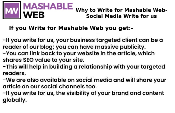 Why to write for Mashable Web