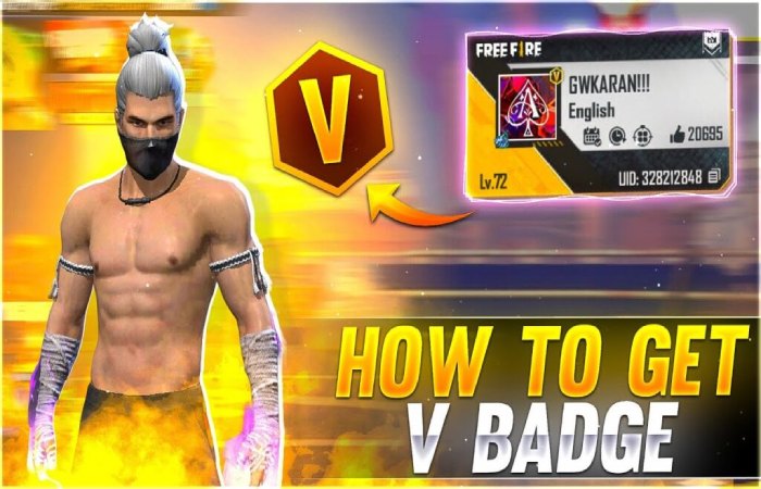 What is V Badge Code in Free Fire