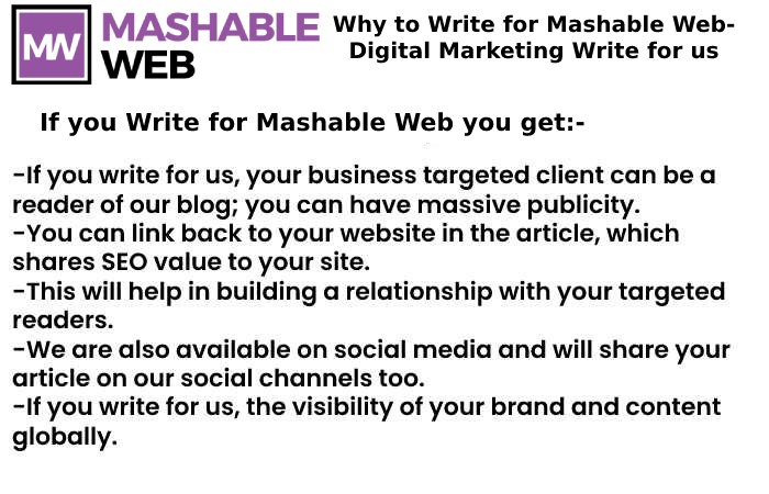 Why to write for Mashable Web