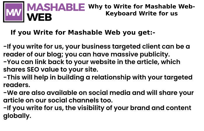 Why to write for Mashable Web