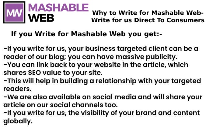 Why to write for Mashable Web