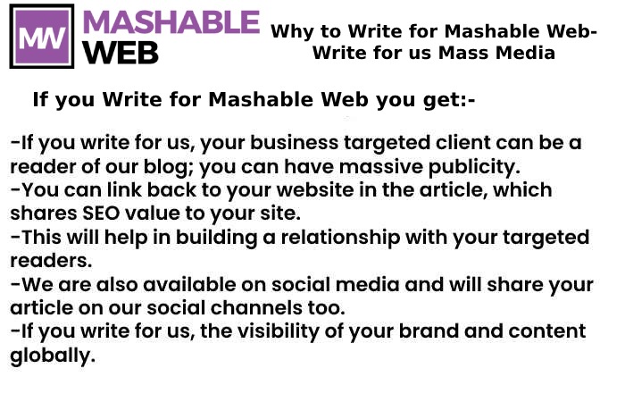 Why Write for Mashable Web?