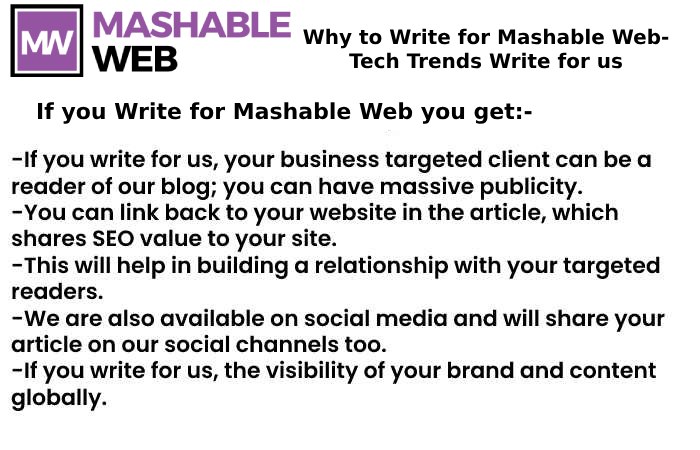 Why Write for Mashable Web