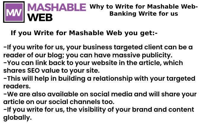 Why Write for Mashable Web?