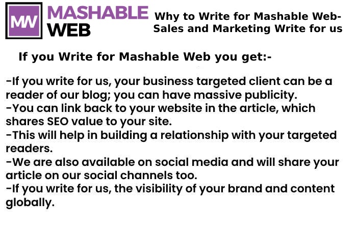 Why Write for Mashable Web