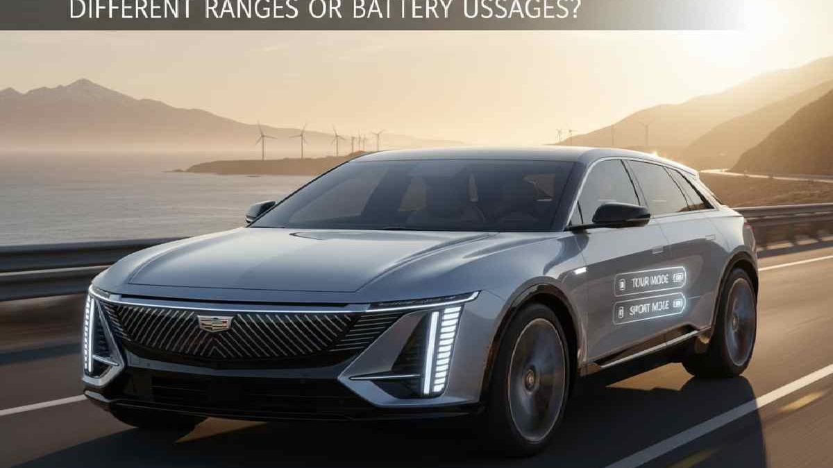 Do the Driving Modes in Cadillac Lyriq Offer Different Ranges or Battery Usages?
